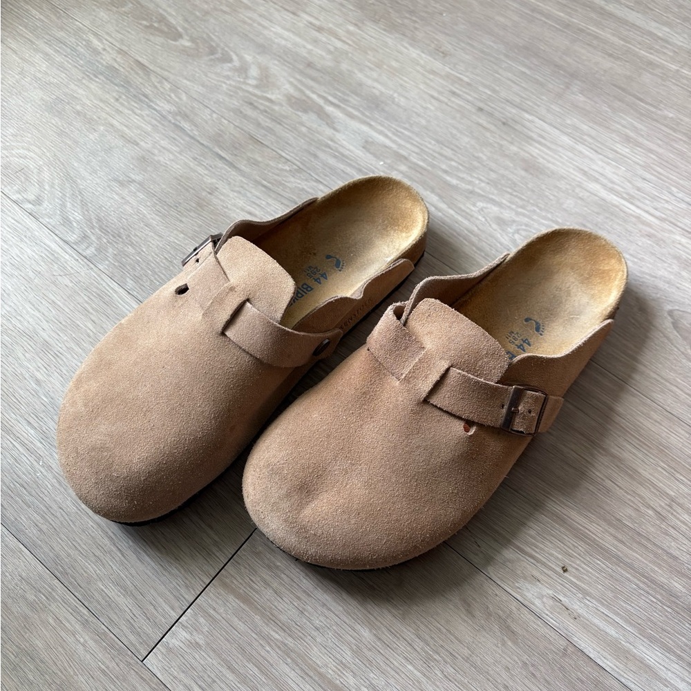 Birkenstock Tan Boston Clogs